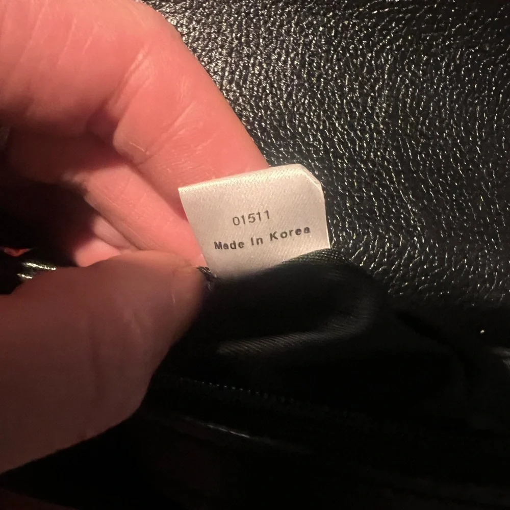 Black Leather Crossbody Bag - Picture 8 of 10